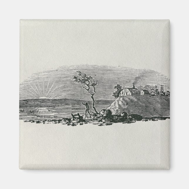 Winter Sunset Magnet (Vorne)