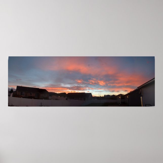 Winter Sunset Poster (Vorne)