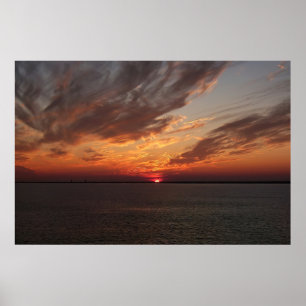 Winter Sunset Poster
