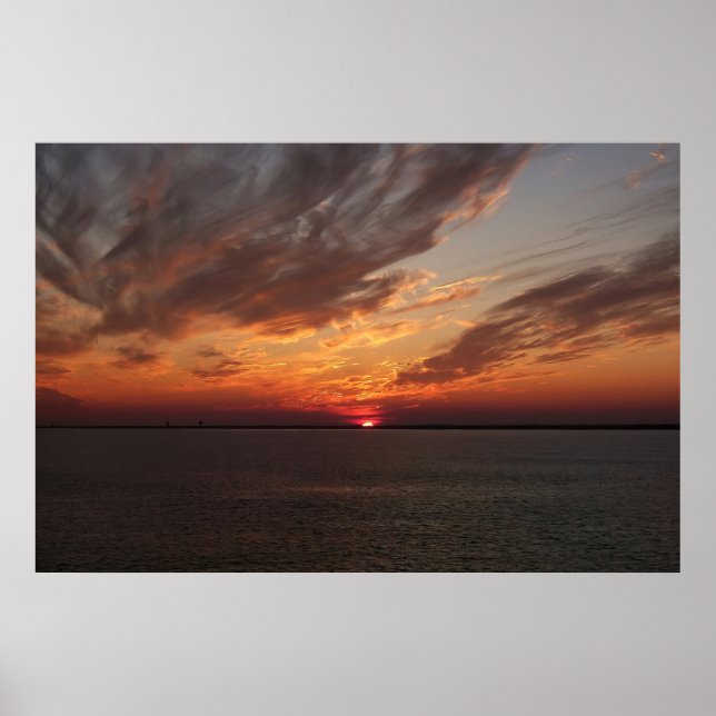 Winter Sunset Poster (Vorne)