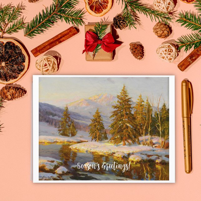 Winter Sunset Postkarte (Von Creator hochgeladen)