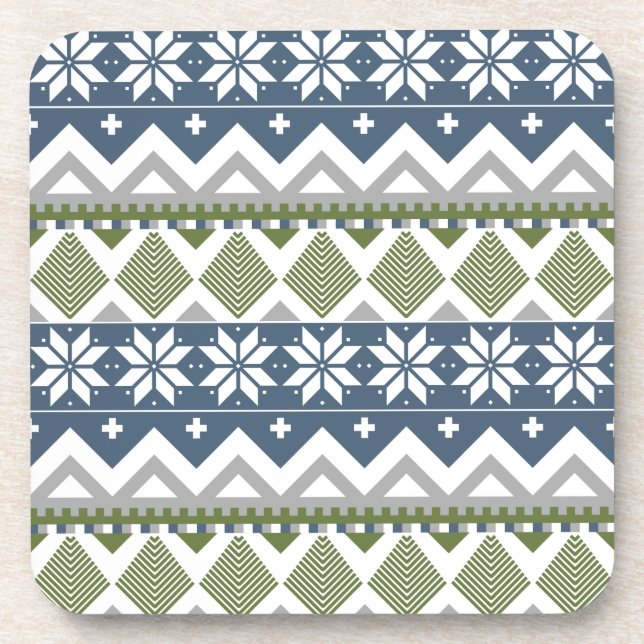 Winter Sweater Square Untersetzer (Vorderseite)