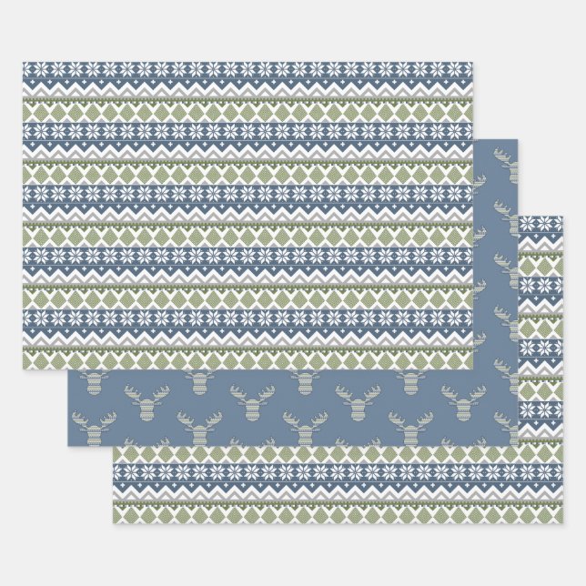 Winter Sweater Wrapping Paper Set Geschenkpapier Set (Set)