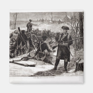 Winter-Szene am kontinentalen Armee-Lager Magnet