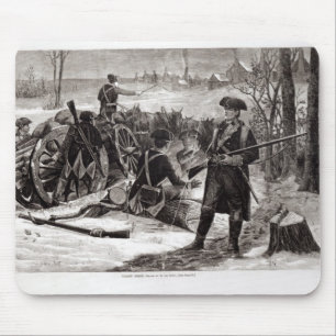 Winter-Szene am kontinentalen Armee-Lager Mousepad
