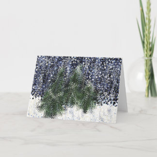 Winter-Szene Feiertagskarte