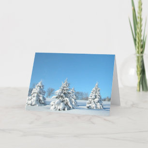 Winter-Szene Feiertagskarte
