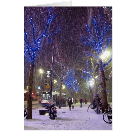 Winter-Szene Karte