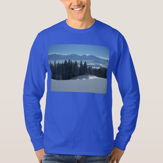 Winter-Szene T-Shirt (Vorderseite)