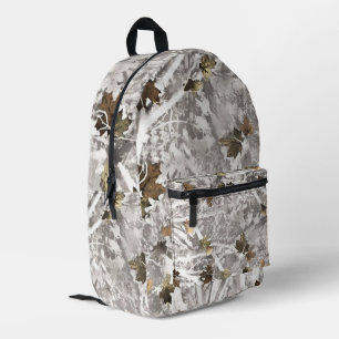 Winter-Tarnjagd-Look Bedruckter Rucksack