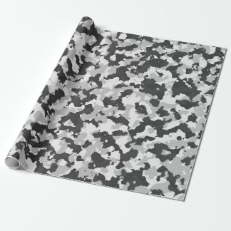 Winter-Tarnung mit mittelgroßen Formen Geschenkpapier