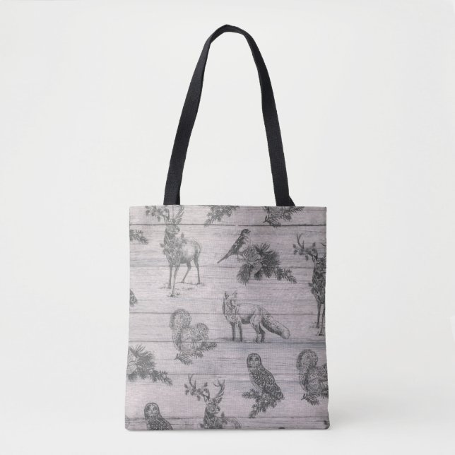 Winter-Taschentasche des tierischen hölzernen Tasche (Vorderseite)