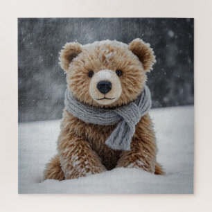 Winter Teddy Bear Puzzle