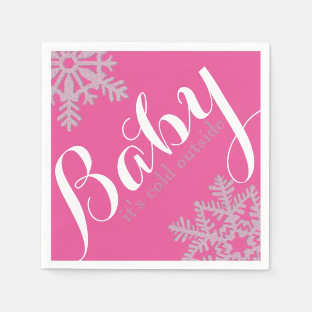 Winter Theme Napkins Serviette (Vorderseite)