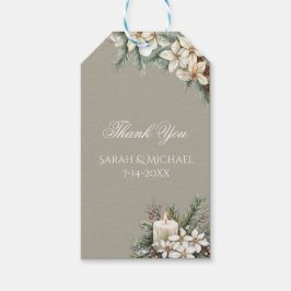 Winter Themed Hochzeit Geschenkanhänger