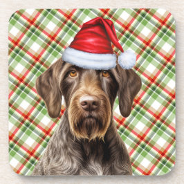 Winter Themenwelt Drahthaarterrier Zeiger Hund Url Getränkeuntersetzer