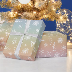 Winter Things Geschenkpapier - Regenbogen-Sorbet-S