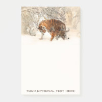 Winter-Tiger-kundenspezifische Post-Itanmerkungen