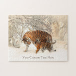 Winter-Tigergewohnheitspuzzlespiel<br><div class="desc">Sehen Sie meinen Speicher für mehr Tigereinzelteile.</div>