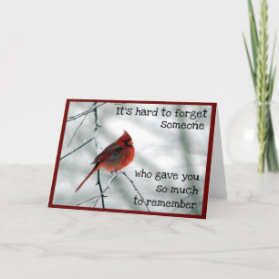 Winter Tod einer sehr besonderen Person Karte