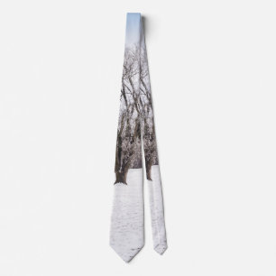 Winter Tree Neck Tie Krawatte