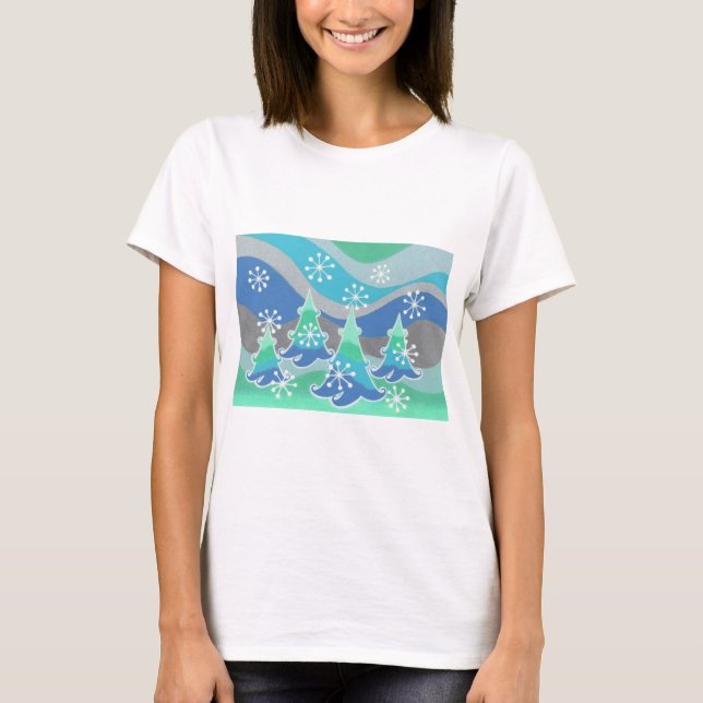 Winter Trees T - Shirt (Vorderseite)