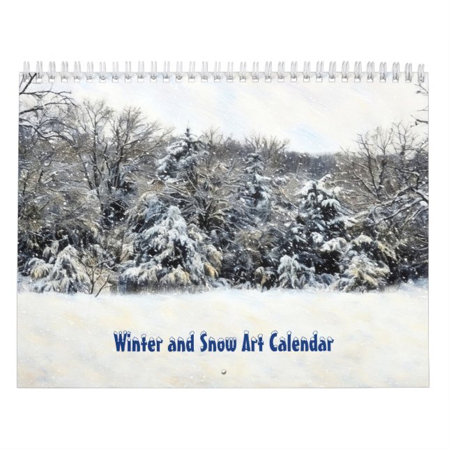Winter- und Schnee-Kunstkalender Kalender (Titelbild)