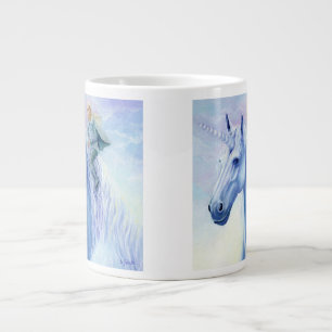 Winter Unicorn Elf Rider Jumbo-Tasse