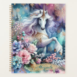 Winter Unicorn Magical Scene 4 Planer