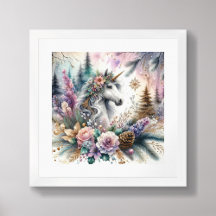 Winter Unicorn Magische Szene 2