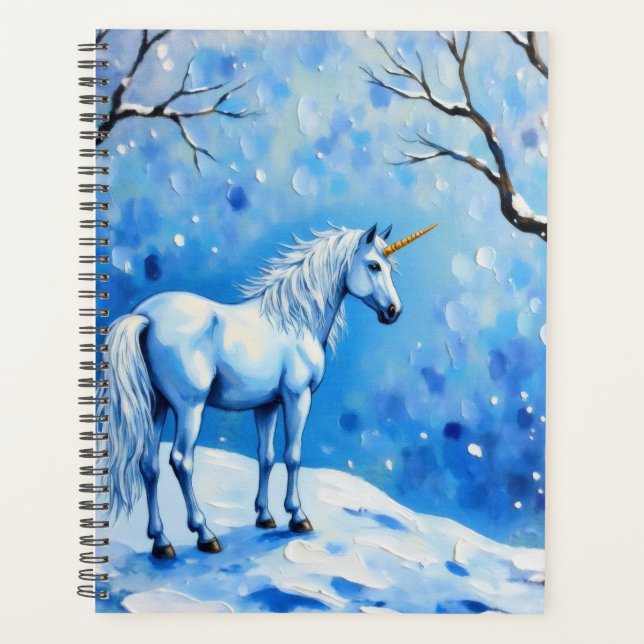 Winter Unicorn Planer (Vorderseite)