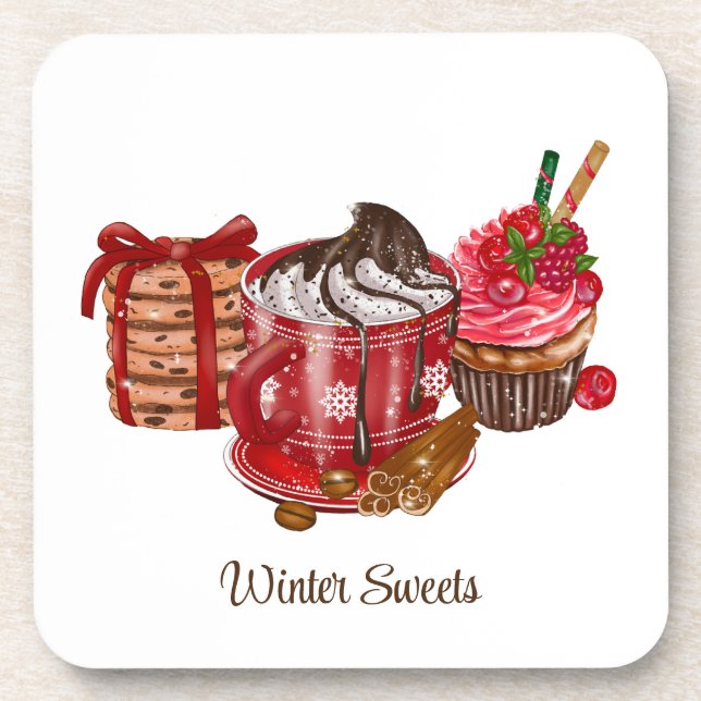 Winter-Untersetzer Getränkeuntersetzer (Vorderseite)