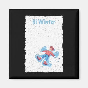 Winter Urlaub Ski Weihnachten Ski X-mas Skifahren  Magnet