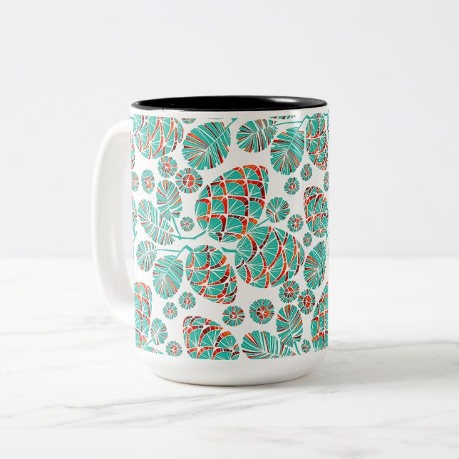 Winter/Urlaub/Weihnachten Pinecone Tasse (Vorderseite Links)