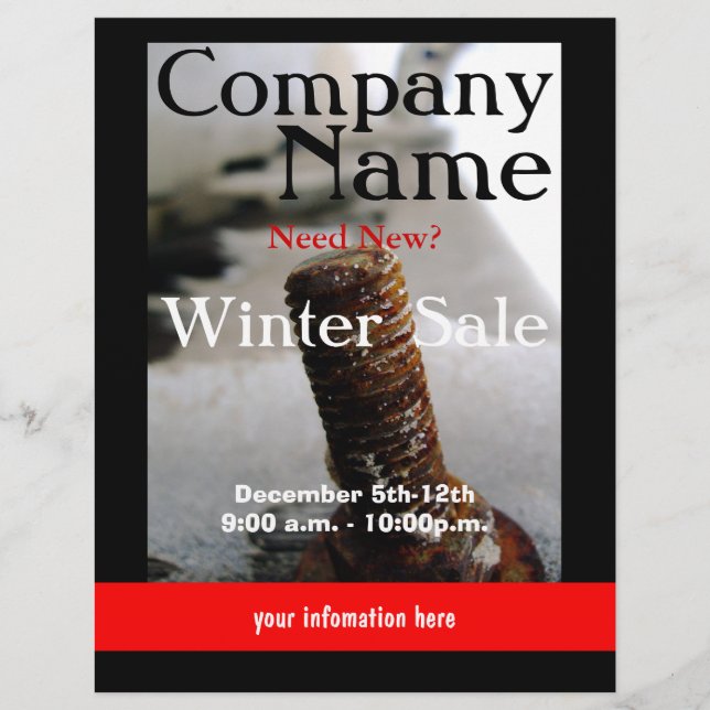 Winter-Verkaufsflyer Flyer (Vorne)