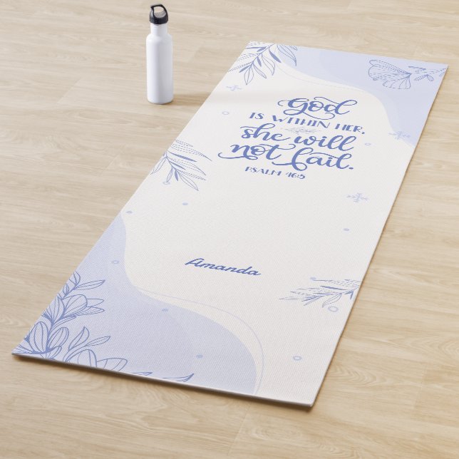 Winter Vibes Bible Verse für sie Yogamatte (Beispiel)