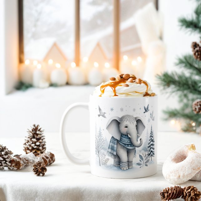 Winter Vibes Elephant - Kaffeetasse (Von Creator hochgeladen)