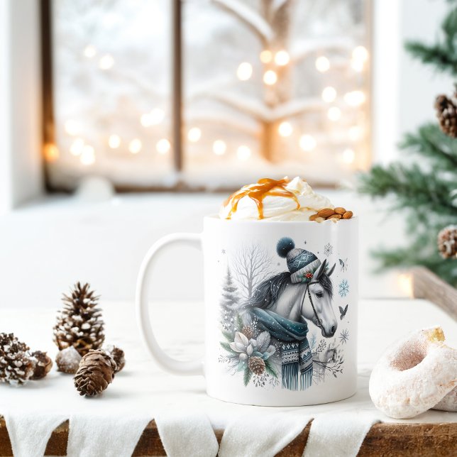 Winter Vibes Horse - Kaffeetasse (Von Creator hochgeladen)