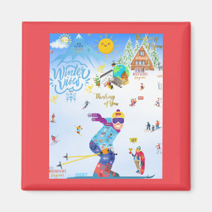 Winter Vibes Magnet
