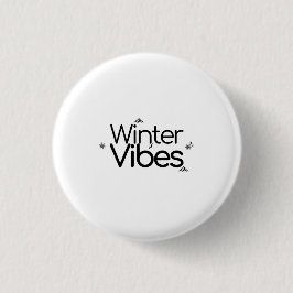 Winter Vibes - Minimalistische Schneeflocke und Be Button