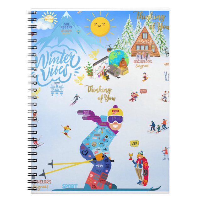 Winter Vibes Notizblock (Vorderseite)