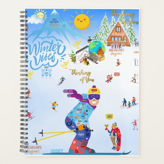 Winter Vibes Planer (Vorderseite)