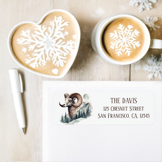 Winter Vibes Rocky Mountain Bighorn Sheep - Rückke (Von Creator hochgeladen)