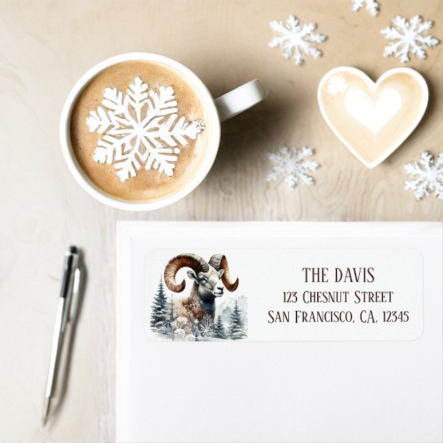 Winter Vibes Rocky Mountain Bighorn Sheep - Rückke (Von Creator hochgeladen)