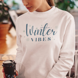 Winter Vibes Snowballs and Snowflakes Sweatshirt