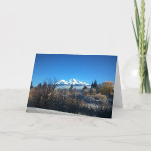 Winter View at Mount Shasta, CA Karte