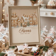 Winter Village Lebkuchen-Partygeschenk