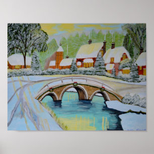 Winter Village Poster