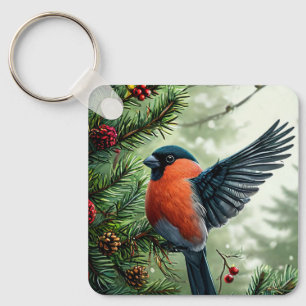 🐦 Winter-Vogel-Akzente für Taschen und Schlüssel Schlüsselanhänger