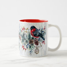 Winter-Vogel-Tasse
